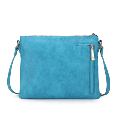 Mkf Collection By Mia K Madeline Printed Flag Vegan Leather Women's Crossbody Bag In Multi