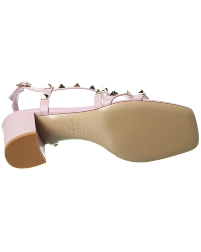 Shop Valentino Rockstud 60 Leather Sandal In Pink