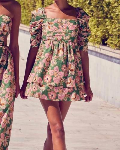 Shop Misa Kate Dress In Kelly Blossoms In Multi
