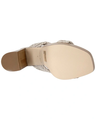 Shop Charles David Intro Leather Sandal In Beige