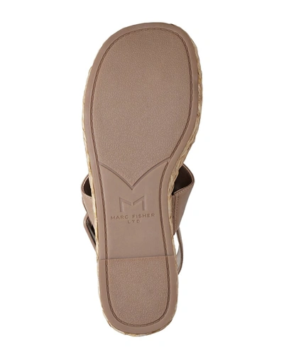 Shop Marc Fisher Ltd Patryce Leather Sandal In Beige