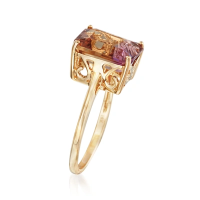 Ross-simons Ametrine Solitaire Ring In 14kt Yellow Gold