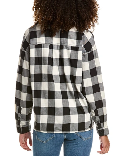 Shop Madewell Buffalo Check Flannel Shirt Jacket In Grey
