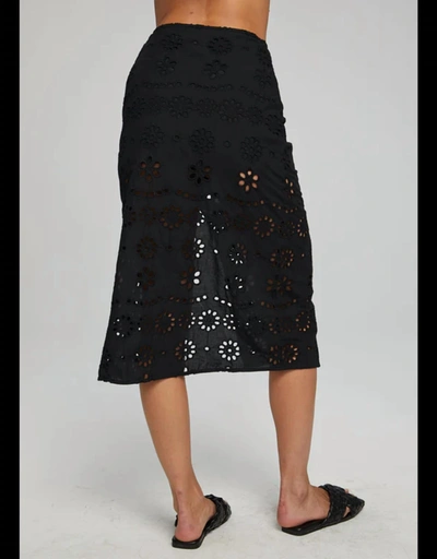 Shop Chaser Belle Midi Skirt In Black