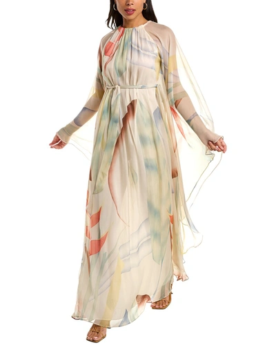 Shop Etro Silk Dress In Multi
