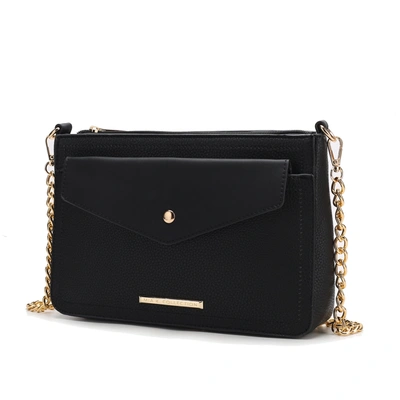 Mkf Collection By Mia K Maribel Vegan Leather Women's 3-in-1 Crossbody Bag In Black