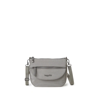 Shop Baggallini Women's Pocket Crossbody 2.0 Bag With Rfid Protection In Grey