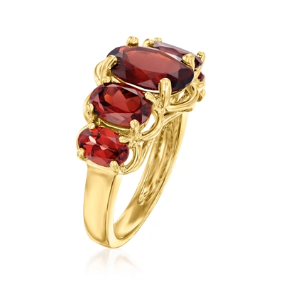 Ross-simons Pink Topaz 5-stone Ring In 18kt Gold Over Sterling In Gold