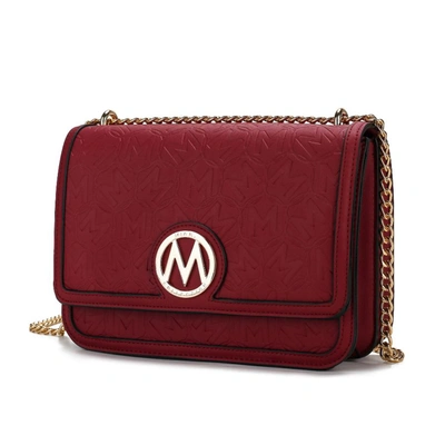 Shop Mkf Collection By Mia K Amiyah Vegan Leather Women's Shoulder Bag In Red