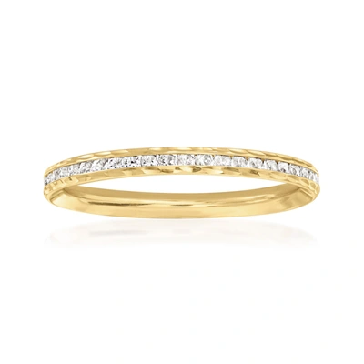 Ross-simons Cz Ring In 14kt Yellow Gold In Gold