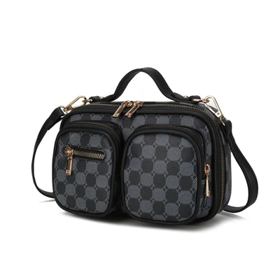 Shop Mkf Collection By Mia K Jolene Multi Pocket Crossbody Bag In Black