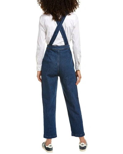 Madewell Novelty Tapered Leg Overall In Blue