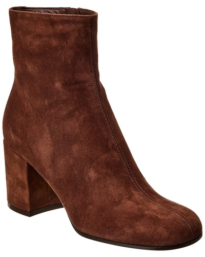 Shop Gianvito Rossi Stivali Leather Ankle Boot In Brown