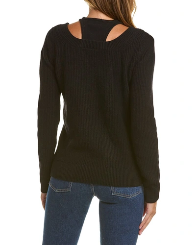 Shop Michael Kors V-neck Cashmere Sweater In Black