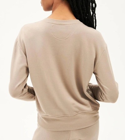 Shop Splits59 Sonja Fleece Sweatshirt In Dark Khaki In Brown