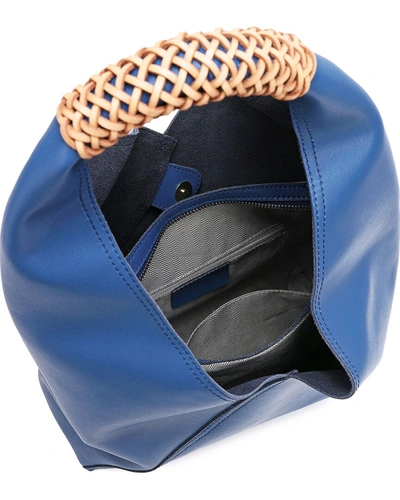 Shop Tiffany & Fred Smooth Leather Shoulder Bag In Blue