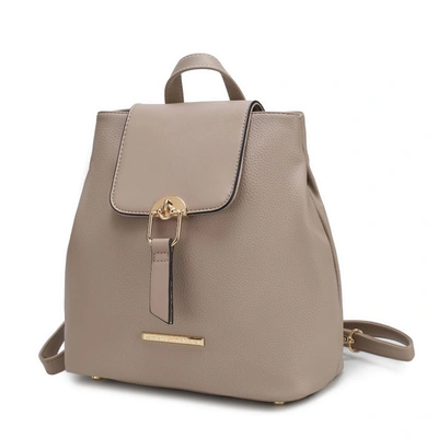 Shop Mkf Collection By Mia K Ingrid Vegan Leather Women's Convertible Backpack In Beige