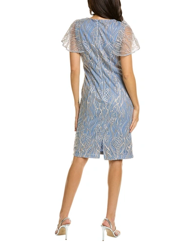 Shop Js Collections Meadow Cocktail Dress In Blue