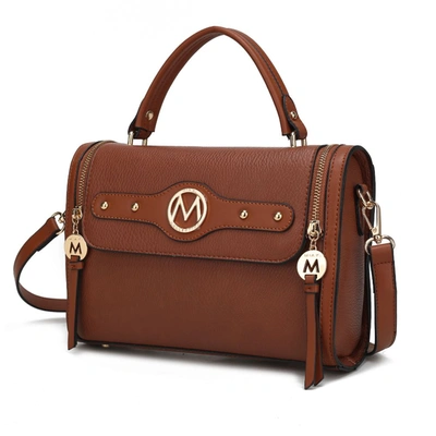 Mkf Collection By Mia K Sabrina Shoulder Vegan Leather Women's Handbag In Brown