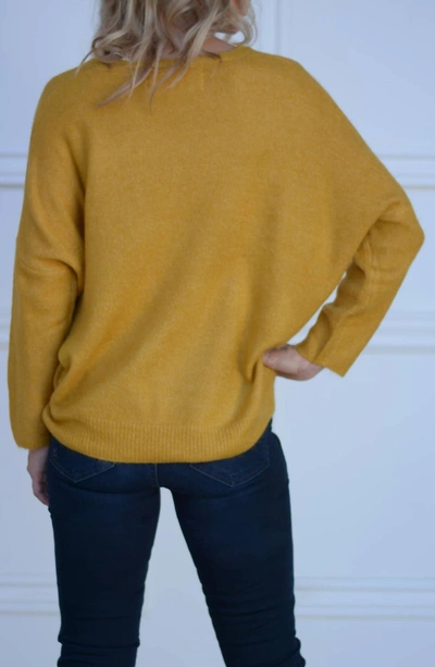 Pink Martini Cover Your Basics Sweater In Mustard In Yellow