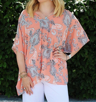 Shop Buddylove North Tunic In Paisley In Pink
