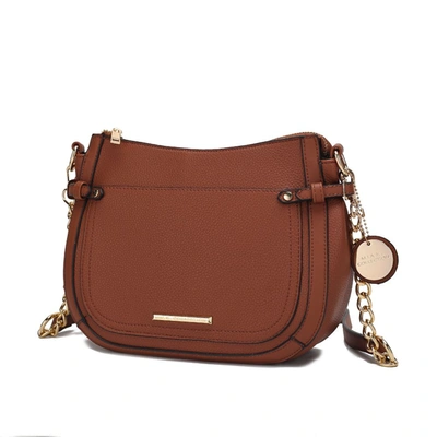 Shop Mkf Collection By Mia K Raelynn Vegan Leather Women's Shoulder Bag In Brown