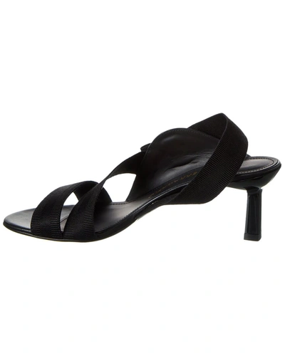 Shop Ferragamo Vara Bow Leather Sandal In Black