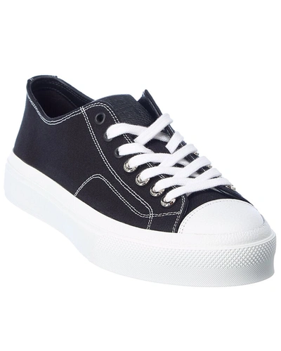 Shop Givenchy City Canvas Sneaker In Black