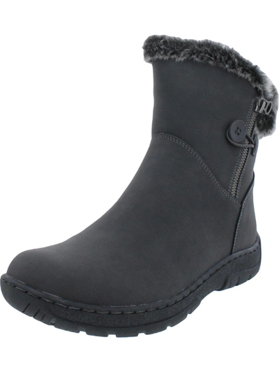 Shop Aqua College Quinita Womens Zipper Ankle Winter & Snow Boots In Grey