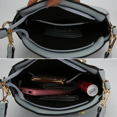 Mkf Collection By Mia K Nobella Crossbody Handbag For Women's In Grey