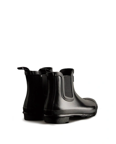 Shop Hunter Womens Original Chelsea Gloss Boot In Black