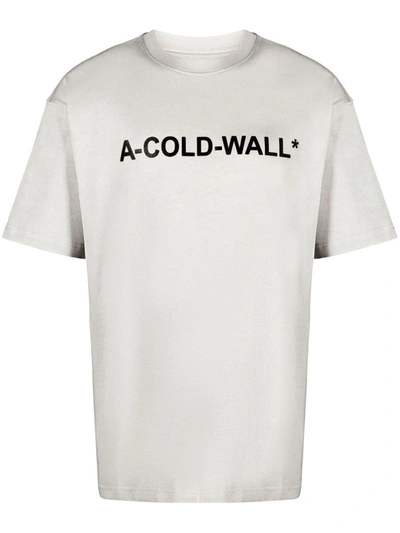 Shop A-cold-wall* Cotton T-shirt In Grey