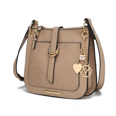 Mkf Collection By Mia K Kiltienne Crossbody Handbag In Beige