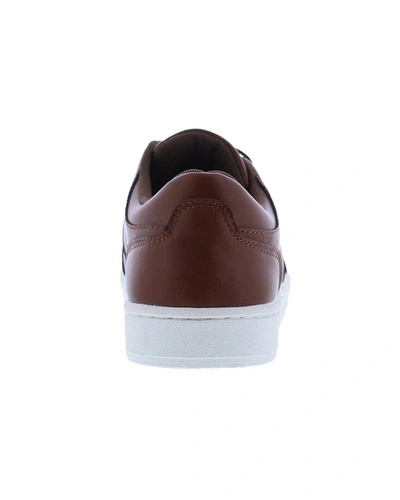 Shop English Laundry Nikhil Leather Sneaker In Brown