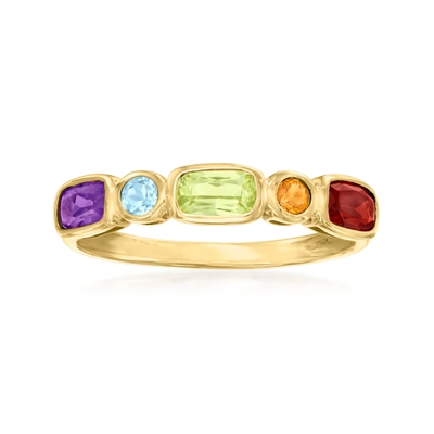 Shop Ross-simons Multi-gemstone Ring In 14kt Yellow Gold