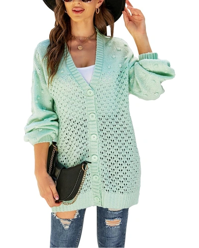 Shop Caifeng Cardigan In Blue