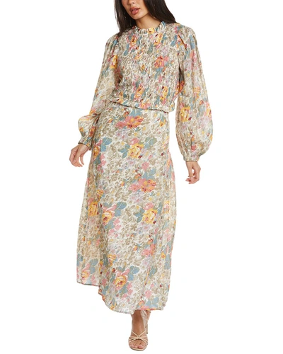 Shop Sea Ny Ines Floral Smocked Dress In Multi