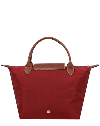 Shop Longchamp Le Pliage Small Nylon Bag In Red