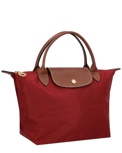 Shop Longchamp Le Pliage Small Nylon Bag In Red