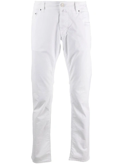 Shop Jacob Cohen Denim Jeans In White