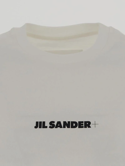 Shop Jil Sander Porcelain Logo Print T-shirt