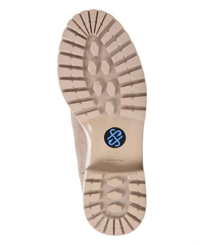 Ross & Snow Emilina Weatherproof Shearling Moto Boot In Blush Camo In Multi
