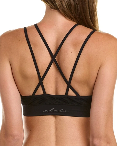 Shop Alala Essential Seamless Bra In Black