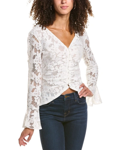 Bcbgmaxazria Lace Top In White ModeSens