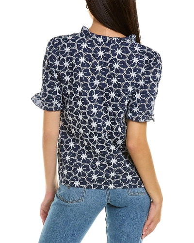 Shop Anna Kay Eyelet Top In Blue