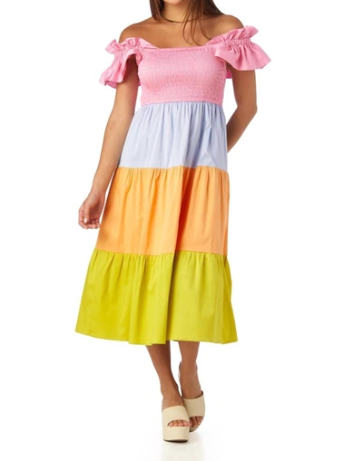 Crosby By Mollie Burch The Bray Dress In Colorblock In Multi
