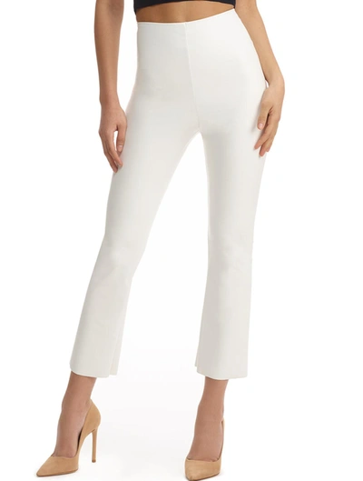 Shop Commando Faux Leather Crop Flare In White