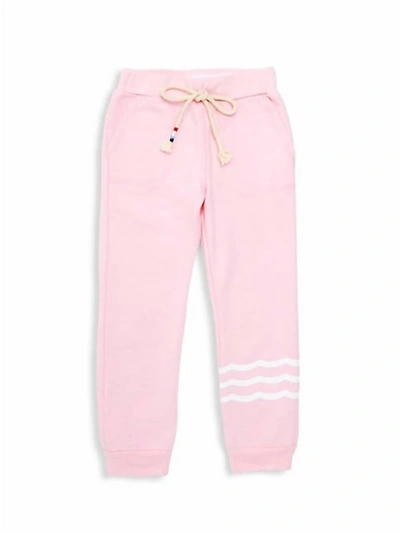 Shop Sol Angeles Girl's Waves Jogging Pant In Seashell In Pink