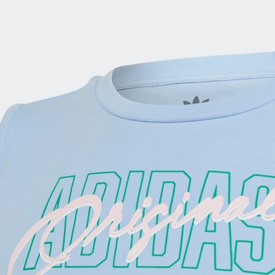 Adidas Originals Adidas Girls' Little Kids' And Girls' Originals Graphic  Print Crop Tank Top In Blue Dawn | ModeSens