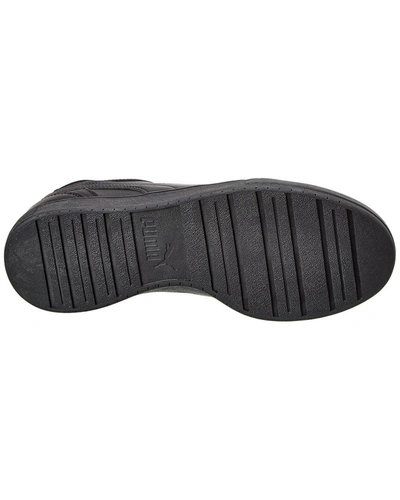 Shop Puma Caven Leather Sneaker In Grey